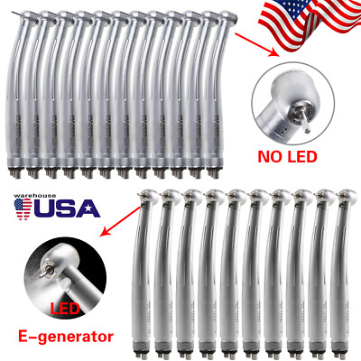 1/5/10 Dental Fiber Optic LED Egenerator / high speed handpiece Turbine 2/4H USA