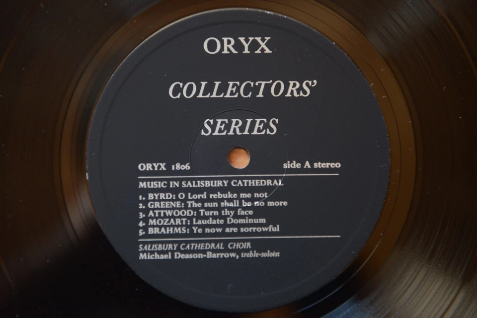 Music In Salisbury Cathedral M. DEASON-BARROW & Choir LP ORYX 1806 - Bild 3 von 4