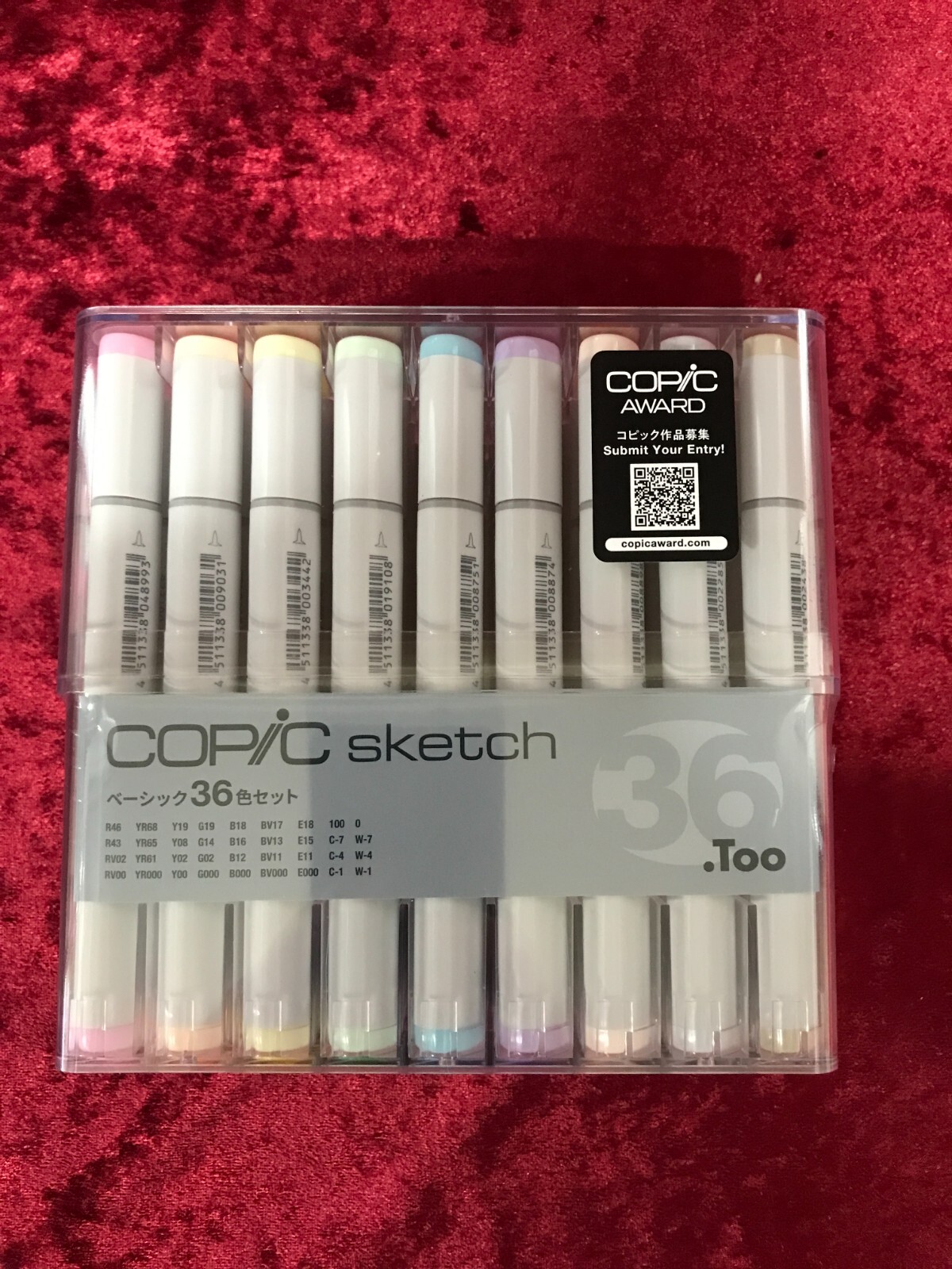 Too Copic Sketch Basic 36 Color Set for Manga & Anime Markers