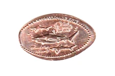 Elongated Penny "FORT WORTH ZOO-Blacktip Shark" Fort Worth TX Zinc