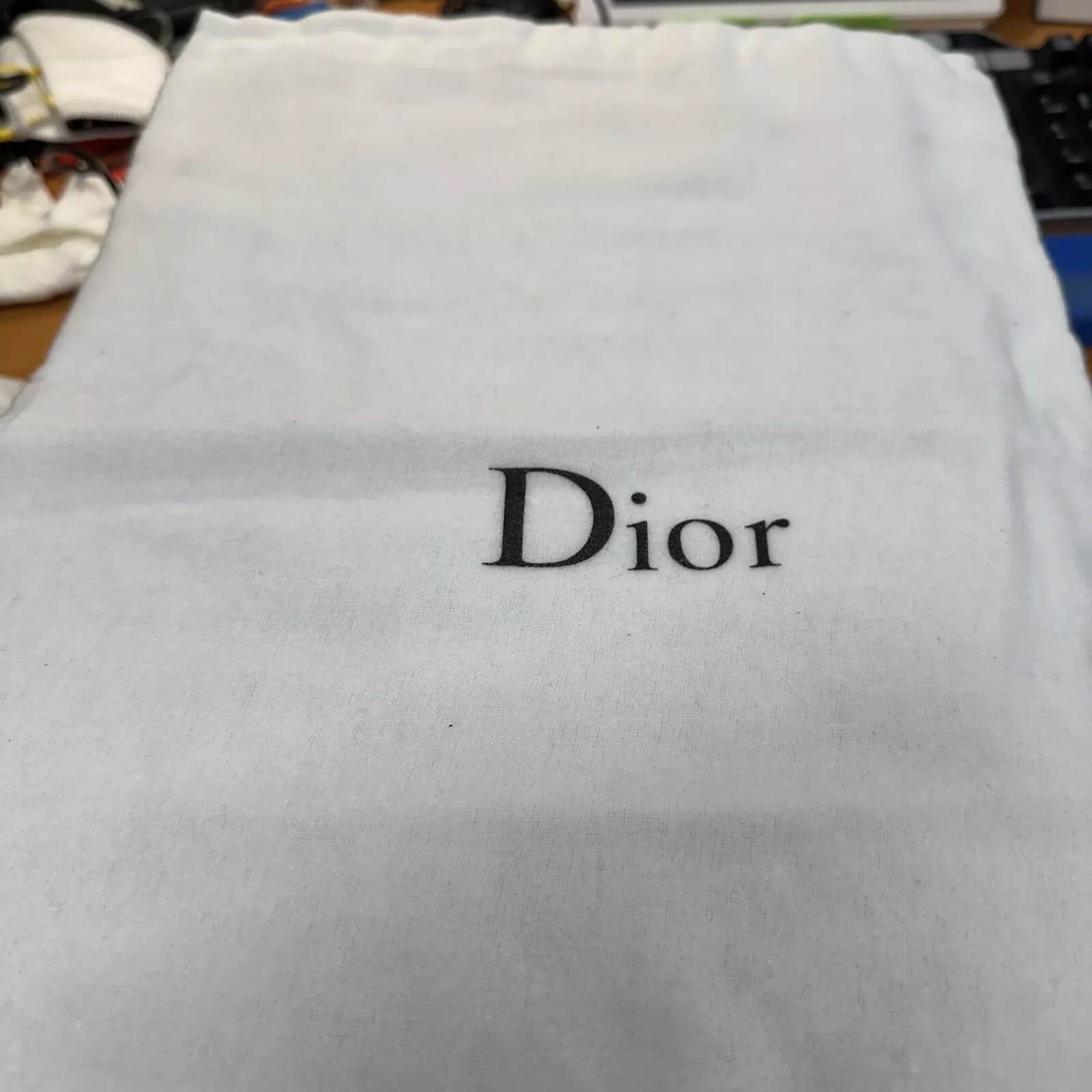 Sac à poussière DIOR 13x11 chaussures couchage rangement voyage poussiéreux logo