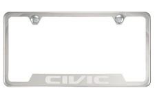Chrome License Plate Frame For Civic