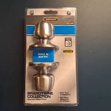 Defiant Brandywine Bed And Bath Door Knob In Polished Brass Model 332 216 New