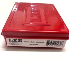 Lee 92230 303 British Micrometer Precision Bullet Seating Die With 4 Die Case