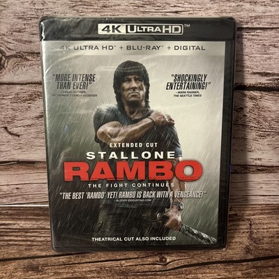 NEW** Rambo (4k Ultra HD + Blu Ray + Digital) Factory Sealed,No Slipcover