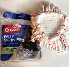 O-Cedar EASY WRING DEEP CLEAN Refill, New Open Box