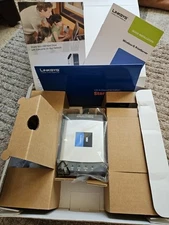 Lynksys WPSM54G wireless print server Untested Opened Box