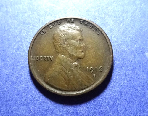 1916-S Lincoln Cent  VF