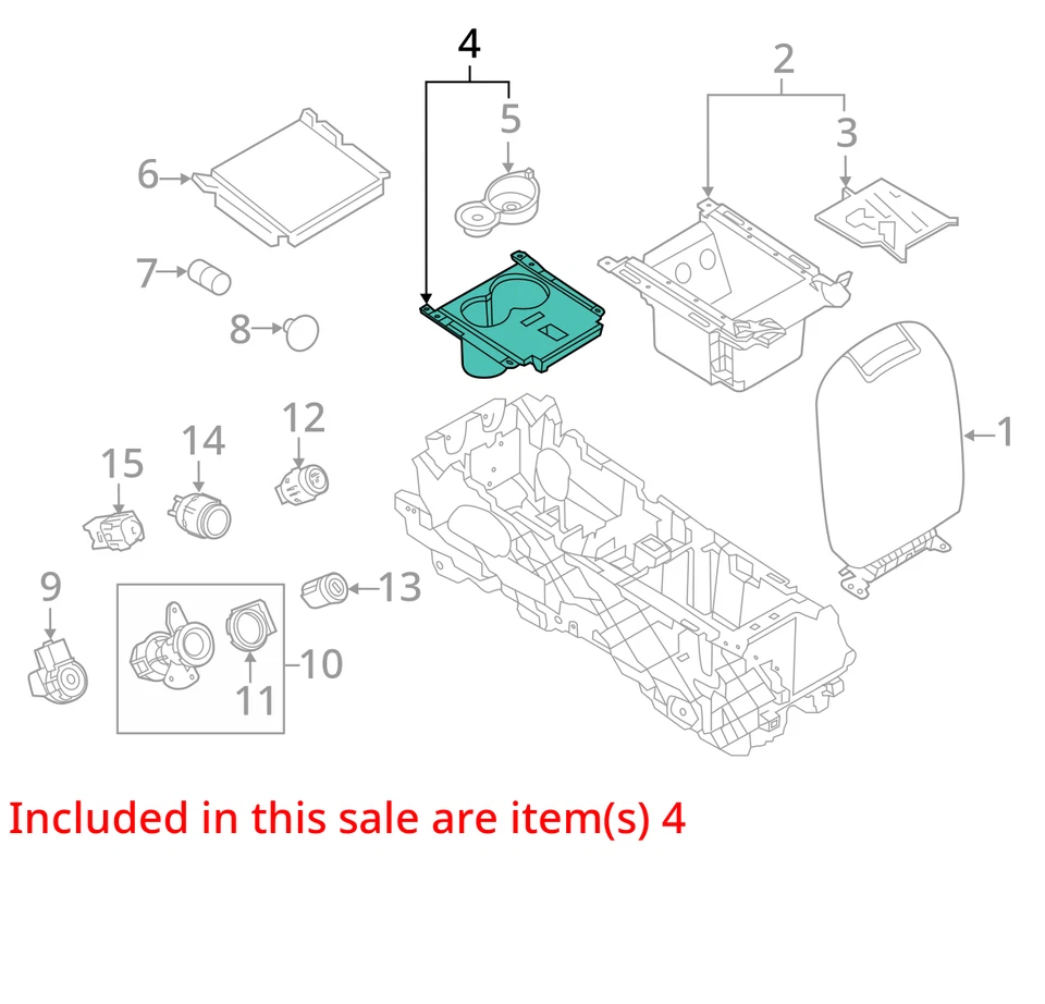 Ford Police Interceptor 2010-2019 sedán soporte Taurus - taza Ag1z5413562ab nuevo Foto 3 de 4