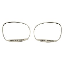 Brushed Side View Mirror Trim Wchallenger For 2008-2019 Dodge Challenger