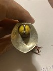 Vintage Heddon Dowagiac Crab Wiggler Wooden Glass Eye Lure — photo 5