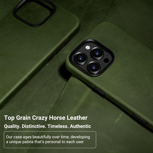 Leather Case for iPhone 16 Pro Max, Compatible with MagSafe [Camera Control B... - Picture 2 of 8