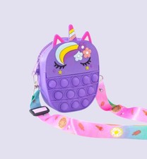 New Fashion Silicone Bubble Pop-It Adjustable Crossbody Kids Purse