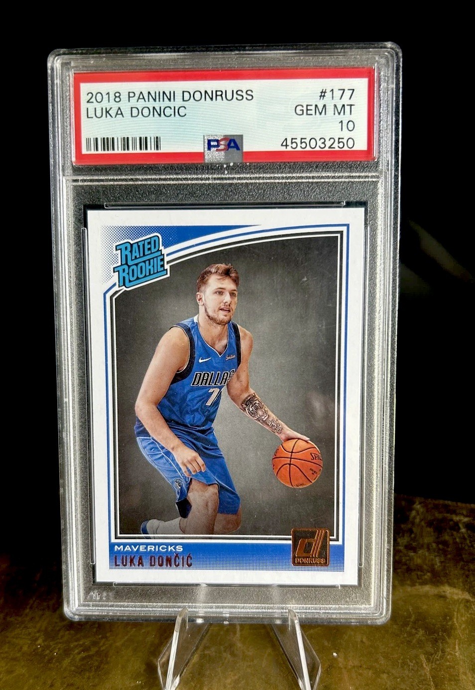 2018-19 Luka Doncic PSA 10 GEM MT RC!!  #177 (RC) Panini Donruss - Rated Rookies