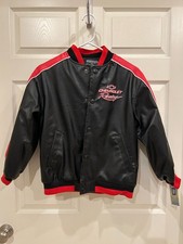 NEW Vintage Chevrolet Racing Jacket - Black - Size Youth M 7-8 