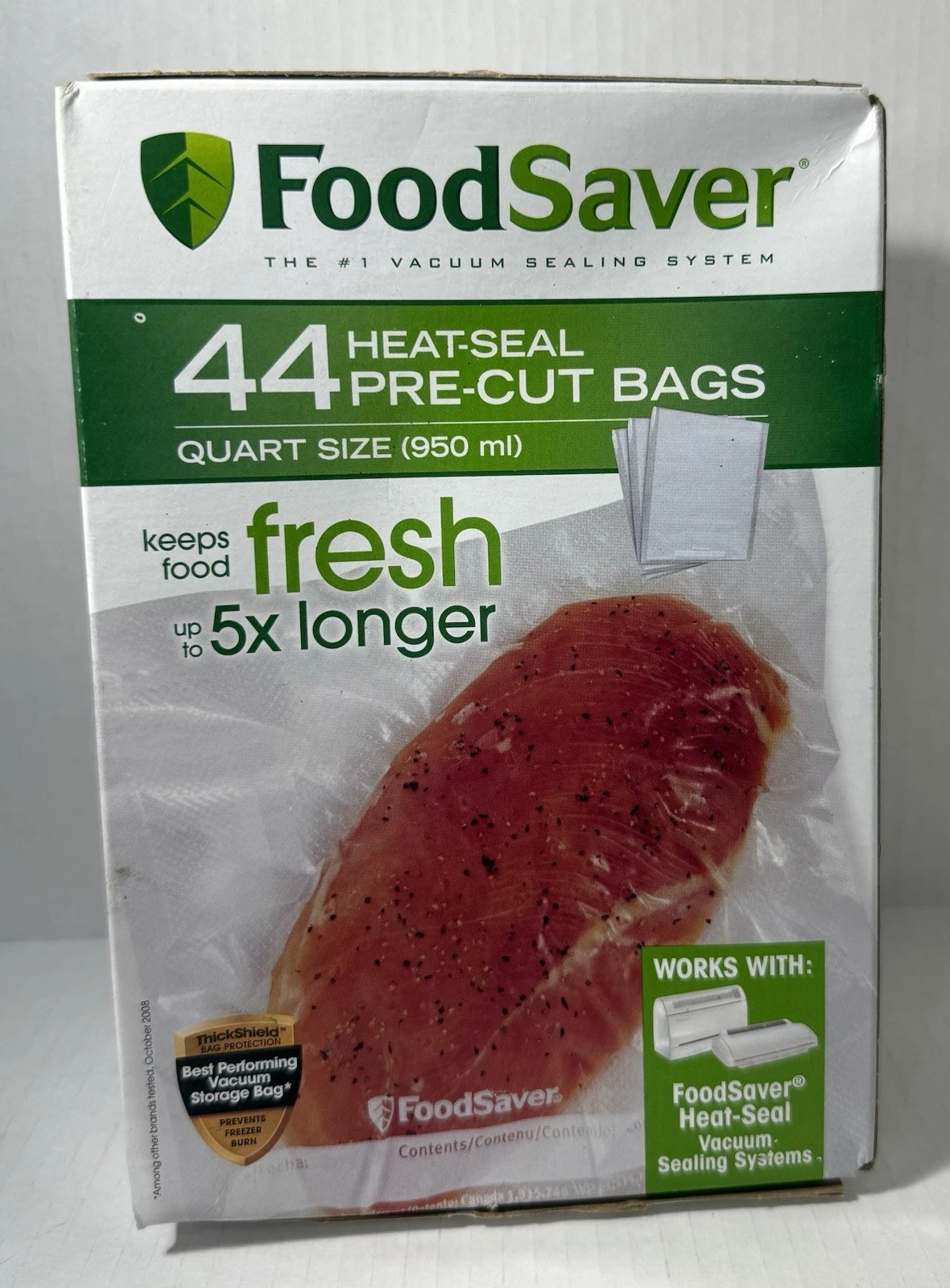 FoodSaver 1 qt Clear Vacuum Freezer Bags 44 pk