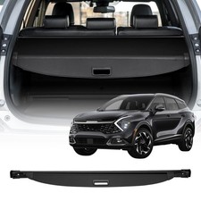 Retractable Cargo Cover,Premium Leather Texture Trunk Cover,Anti-Peeping Luggage