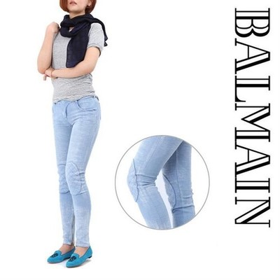 Balmain 5145 136N C3010 Damen Blau Slim Bikerhose 141451931