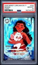 2026 DISNEY LORCANA EN 11-WINTERSPELL ICONIC MOANA - CURIOUS EXPLORER PSA 10