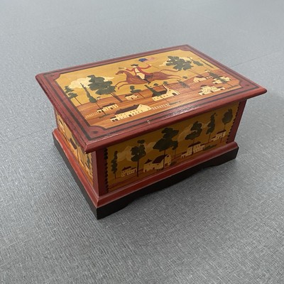 Fair Acres Don Andres Hand Painted Folk Art Box