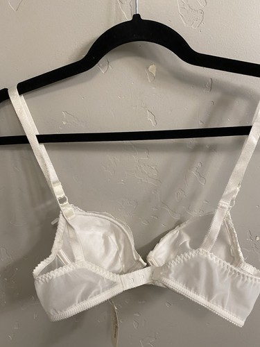 OSCAR DE LA RENTA NWT Deadstock Vintage Size 34A White Padded Push Up Bra - Picture 9 of 18
