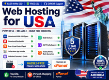 Web Hosting for USA - Lightning-Fast SSD SSL Secure Hosting 15.99/Year