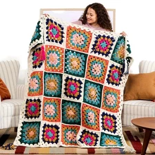 Bernat® Granny A-Go-Go Blanket