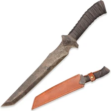 Handmade Cast Manganese Steel Chopping Blade Sword, Full Tang, Outdoor, Hunting,