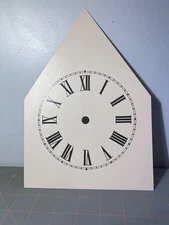 Replacement Metal Sessions Gothic Steeple Mantle Clock Dial Face 5 Sided House