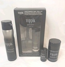 Toppik Hair Perfecting Duo Tool Kit -Root Touch Up  Hair Building Fibers READ 