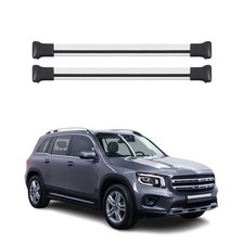 Dachträger Grundtäger für Mercedes GLB X247 2019-2026 75kg Aluminium Silber 2tlg