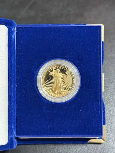 1988-P $25 1/2 oz Proof Gold American Eagle Coin OGP Box & COA US Mint