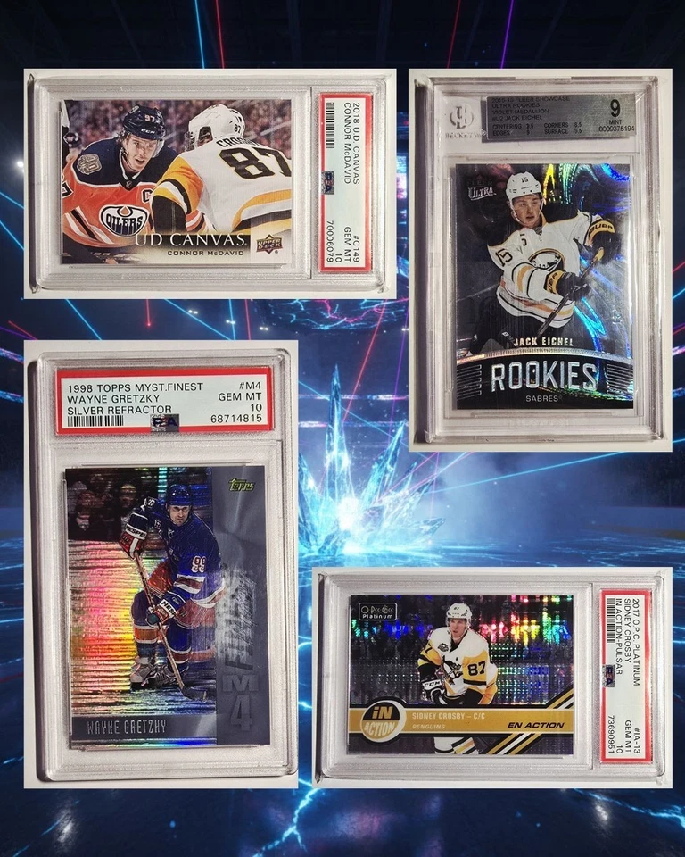 NHL Mystery Pack /20 – 1 estrela por pacote – Gretzky McDavid Crosby Matthews Makar - Imagem 3 de 4