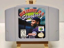 Ken Griffey Jr.'s Slugfest (Nintendo 64 N64, 1999) Authentic Cartridge Tested