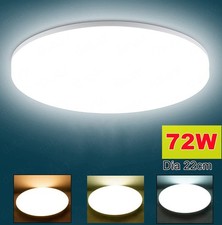72W LED Ceiling Light Round Panel Down Lights Bathroom Kitchen Living Room Lamp