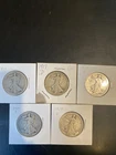 5 Walking Liberty half dollar lot 1917D, 1917D, 1917S, 1917D, 1917S. THANK YOU.