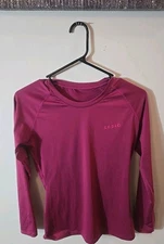 Tesla Women’s Compression Long Sleeve T-Shirt Medium Cool Dry Baselayer Plum