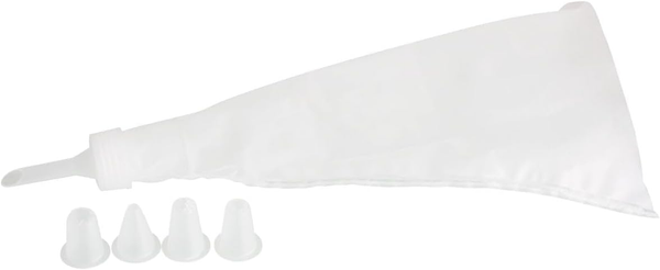 44730 Spritzbeutel Mit 5 TüLlen Aus Kunststoff, 30Cm, Weiß-image