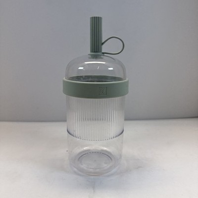 NESPRESSO Nomad Iced Coffee Tumbler Green 18 fl oz Aquamarine No Straw