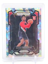 SCOOT HENDERSON 2023-24 PRIZM CRACKED ICE ROOKIE #141 TRAIL BLAZERS Q2215