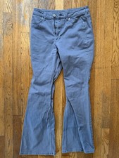 Divided by H&M Flared Jeans Button Zip Gray S...