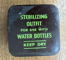 British WW2 Sterilising Outfit For Use With Water bottles