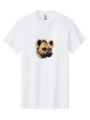 Hyena-Head-11 Mens Graphic Tee, 100% Cotton, Casual Summer Wear