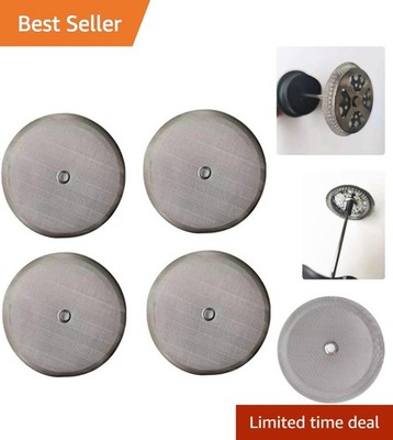 4-Pack French Press Filters, 4.5-inch Stainless Steel for 50 Oz Coffee