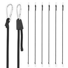 Heavy Duty Bungee Cord, (7-80 Inch, Silver)(8PCS), Elastic Tie Down