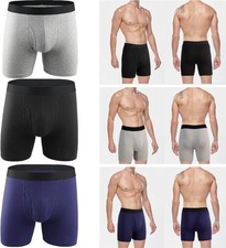 Orykas Pants for Men,Octipa Men's Ultra-Absorbent Boxer Brief Front Opening Pant