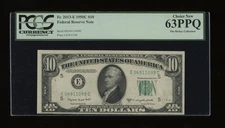 DBR 1950-C $10 FRN Richmond Fr. 2013-E PCGS 63 PPQ Serial E04911099C