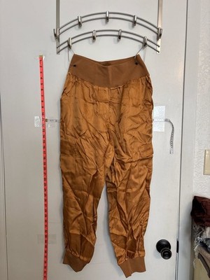 Cinq à Sept Giles Cargo Jogger Pants in Copper Brown