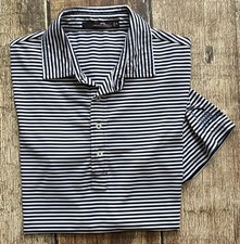 CAMISA POLO A RAYAS RLX RALPH LAUREN TIBURÓN NÁPOLES PARA HOMBRE MEDIANA EXCELENTE