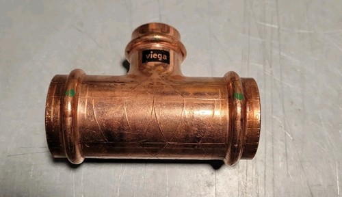 1-1/4”  X  1-1/4” X 3/4” Viega Propress Copper Tee 77452